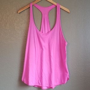 Lightweight bright pink Lululemon racerback tank